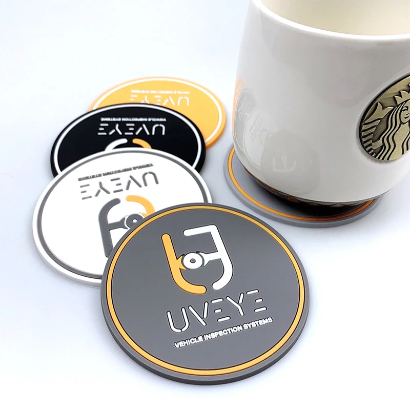 Рекламные подарки подставки для чашек с гравировкой и тиснением мягкие