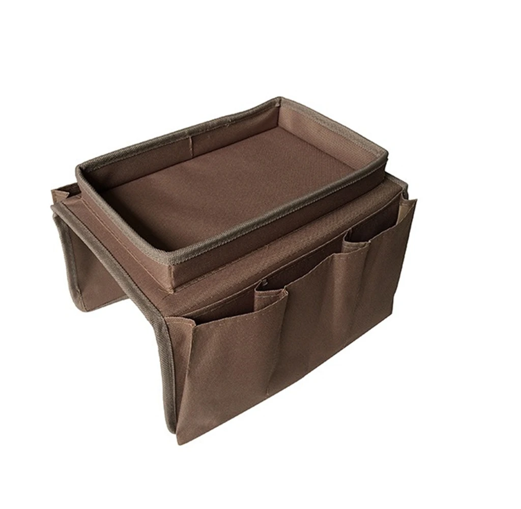 

Автомобильный коричневый подлокотник, чехол-органайзер для багажника, сумка для хранения большой емкости, многофункциональный Оксфордски...