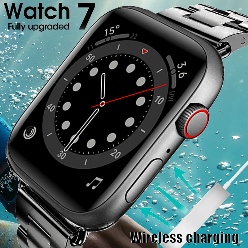 

Умные часы W37 Pro для мужчин и женщин, умные часы с беспроводным зарядным устройством 2021, Bluetooth-вызовом, индивидуальный циферблат, лучше, чем дл...