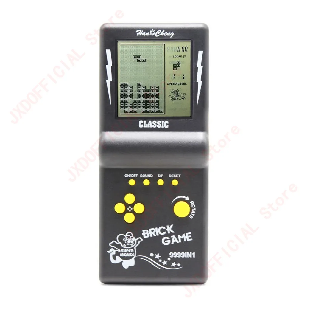 Новый Большой экран тетрис кирпич детская игровая консоль головоломка игрушка