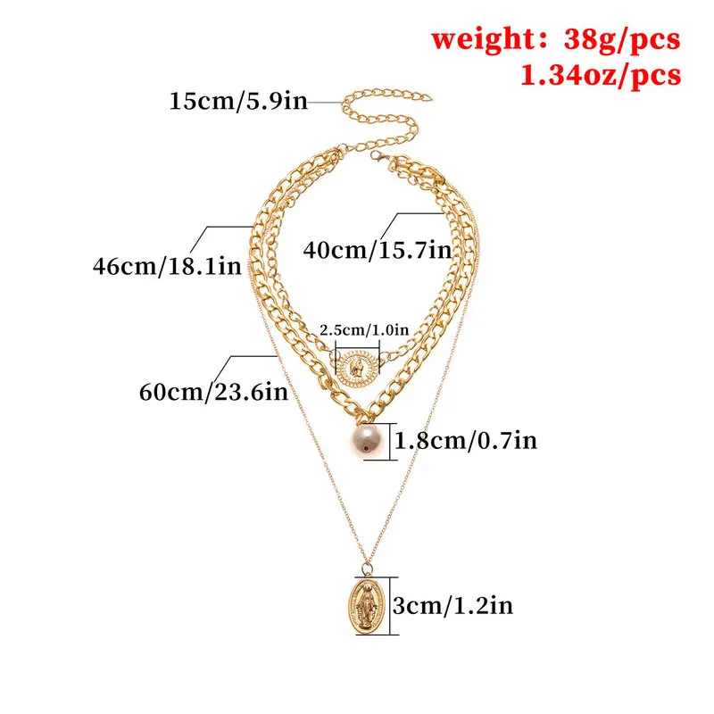 Женское длинное ожерелье с жемчугом в стиле ретро|Ожерелья подвеской| |