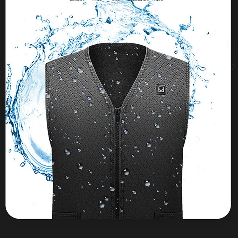 Мужская и женская зимняя куртка с подогревом жилет инфракрасным USB уличная