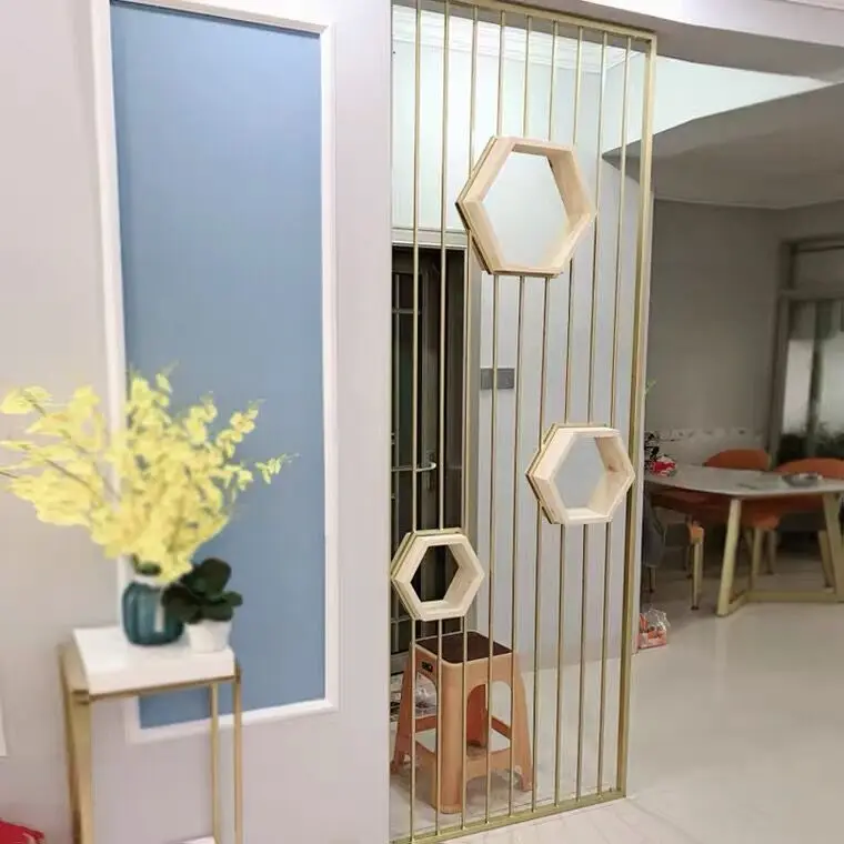 

Stainless Steel Screen, Light Luxury Modern Partition, Restaurant Home Decoration SUS 304