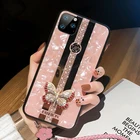 Роскошный чехол со стразами 3D Бабочка для iPhone X XR XS 12 11 Pro Max 7 8 Plus SE2 чехол для Samsung S21 S20 Fe Note 20 Ultra A52 чехол