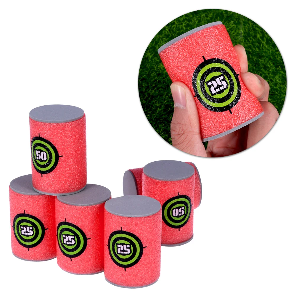 

VORCOOL 12pcs EVA Target Cans for Guns Games Bullet Bow Shoot Dart Blasters