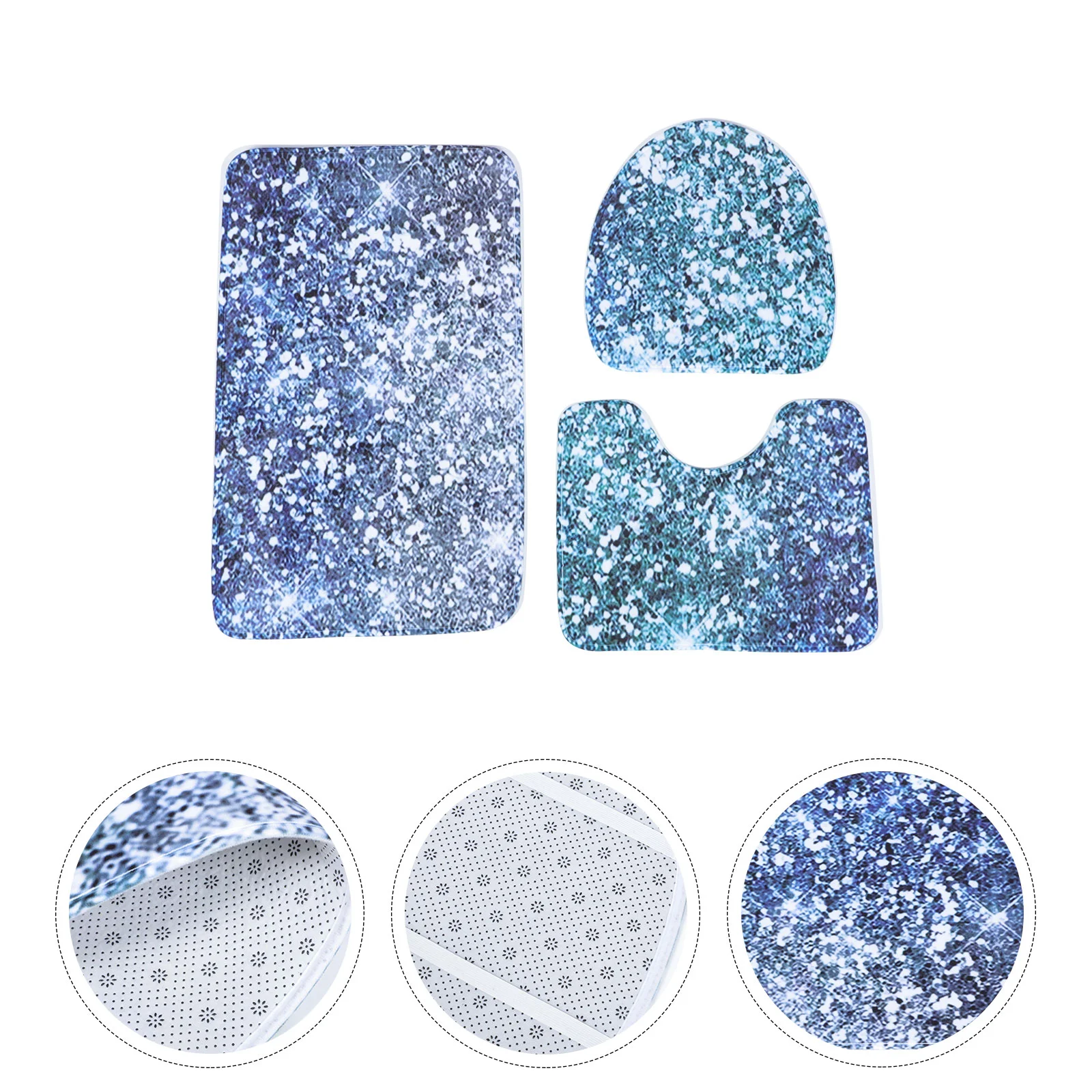 

1 комплект изысканных Противоскользящих подушек для ванной комнаты