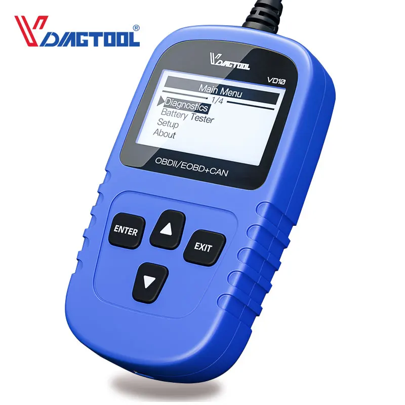 Считыватель кодов ошибок VDIAGTOOL VD10 OBD2 инструмент для диагностики автомобиля лучше