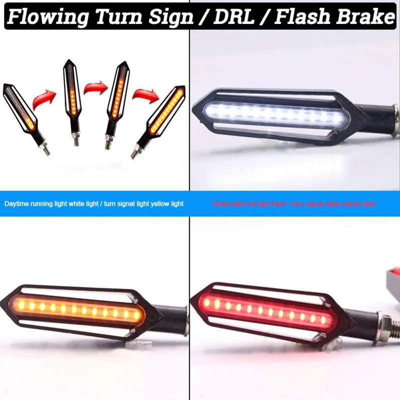 24 светодиодный индикатор мотоцикла для противотуманных фар задние тормозные