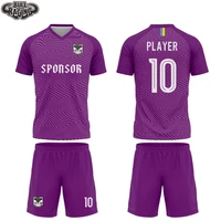 strip design purple color sublimation printing custom team training jersey personlize player soccer uniform kits