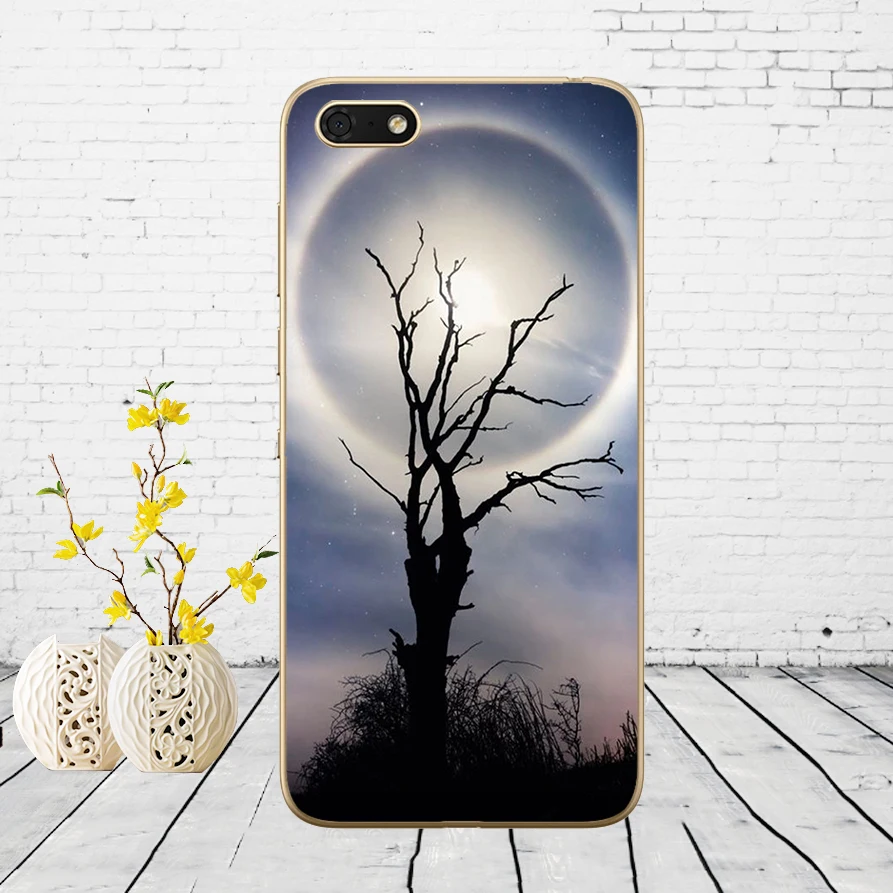 Мягкий силиконовый чехол с изображением гор бамбука моря оленя кота природы для