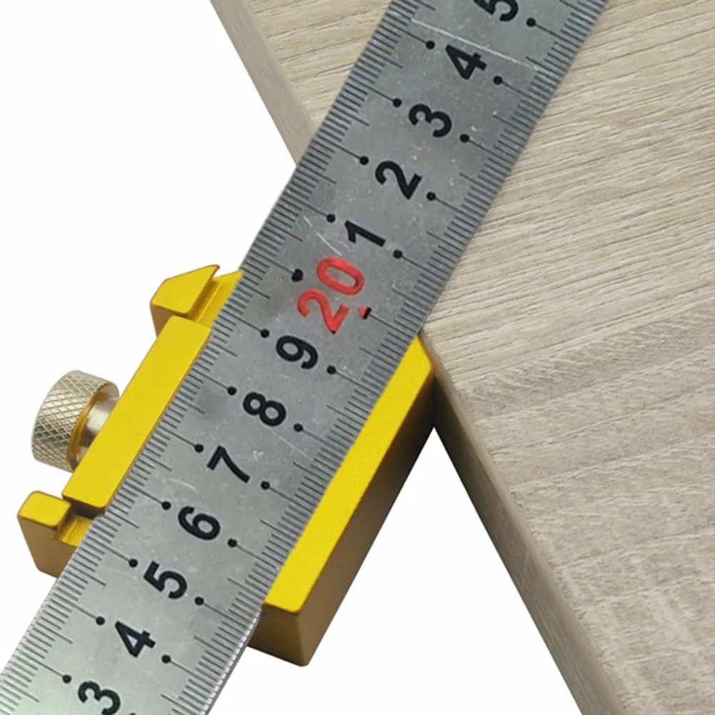 45/90 ° Блок позиционирования угол Сталь линейка блок датчика локатор