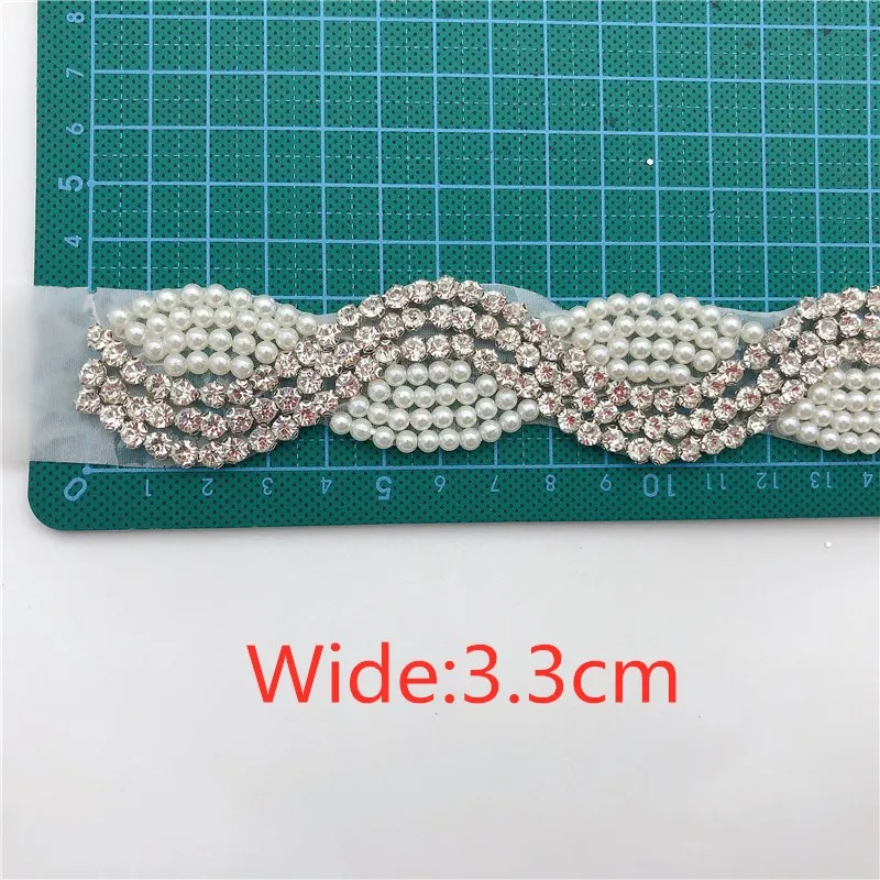 Пояс для свадебного платья с жемчугом Кристальные Стразы аппликации 5 ярдов | Дом