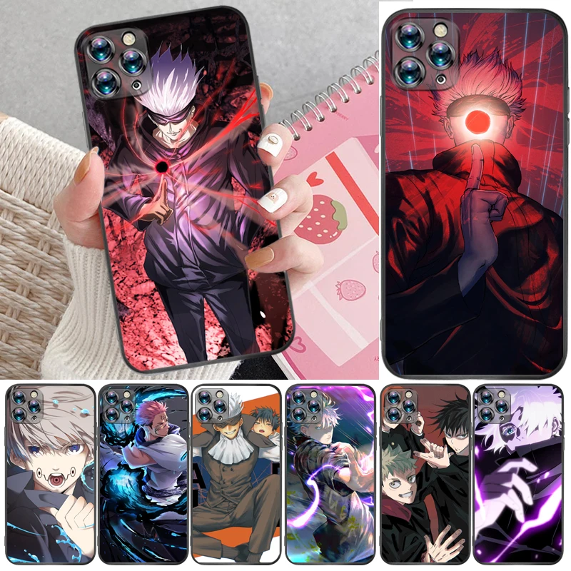 

Jujutsu Kaisen Satoru Gojo Sukuna Fushiguro Megumi Yuji Itadori Phone Case For iPhone 12 Pro Max SE 2020 Mini Back Cover Cases