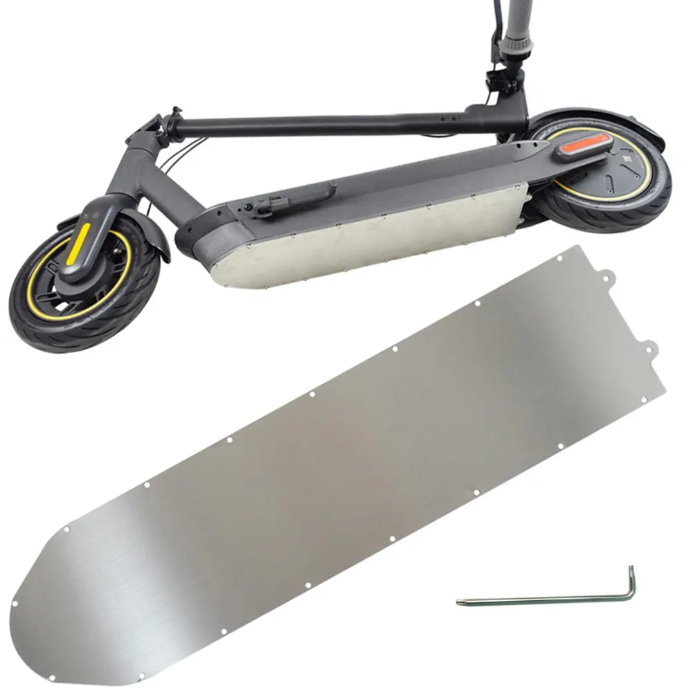 

Stainless Battery Bottom Cover For Ninebot-Max-G30 Electric Scooter Waterproof Ring Opt Chassis Shield Stainless Steel Parts