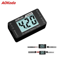 aokoda aok 041 1s lithium battery tester for jst morex mcpx mcx indicator tester battery voltage connector
