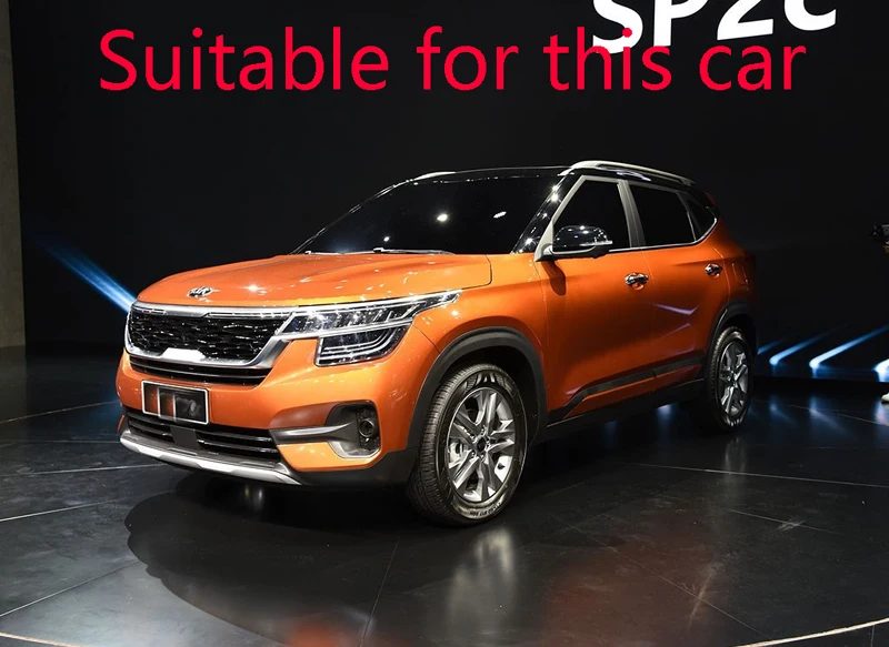 Для Kia Seltos 2019 2020 2021 углеродное волокно передняя центральная консоль держатель для