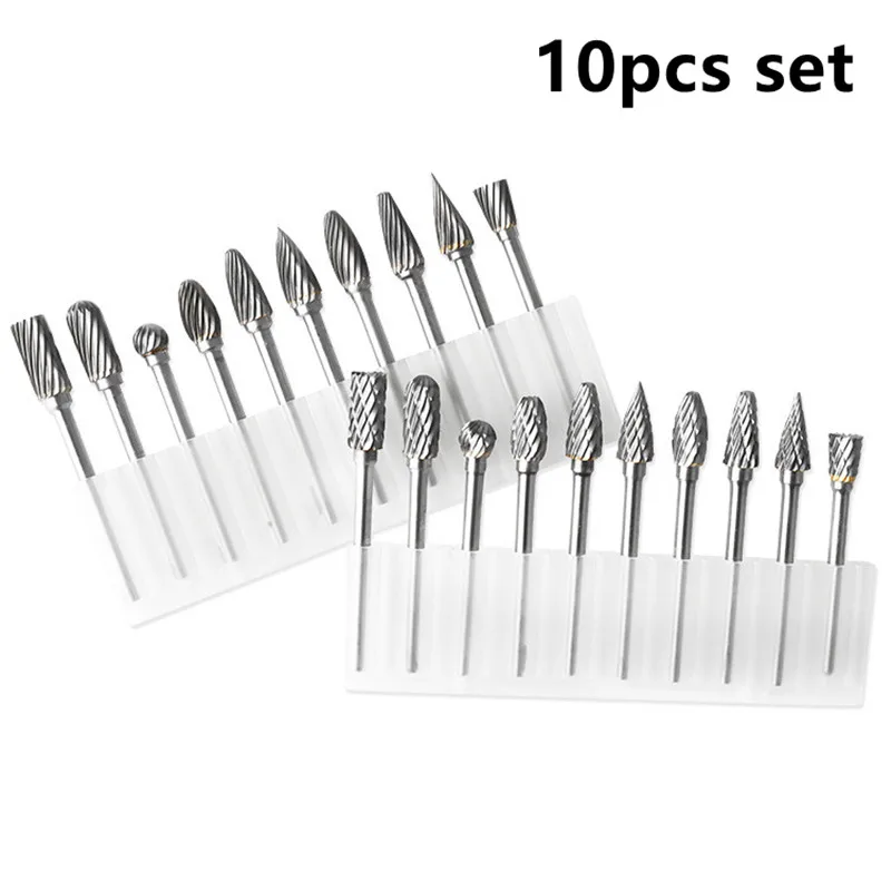 

Набор насадок для дрели, твердосплавные насадки из карбида вольфрама, 3 х6 мм, для шлифовки металла, дерева, 10 шт.