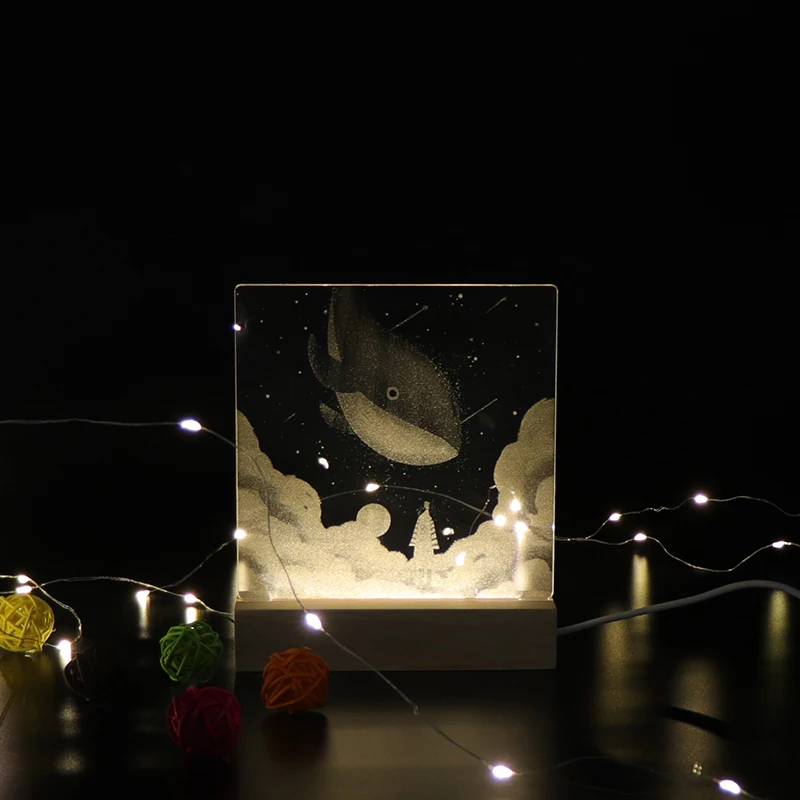 Zhongshan Горячая продажа 3D детский ночник акриловый лист для подарка|Ночники| |