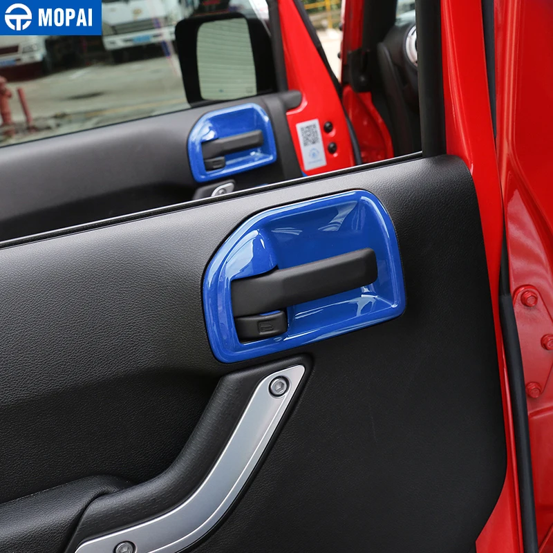 MOPAI ABS 2 дверная внутренняя ручка декоративная накладка наклейка для Jeep Wrangler JK 2011 Up