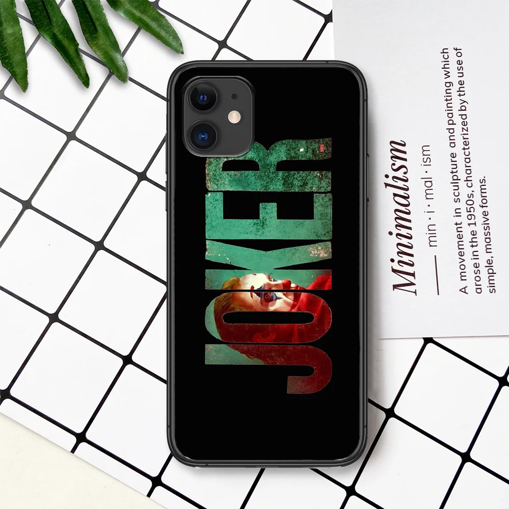 

Joker Phone Case For IPhone 4 4s 5 5S SE 5C 6 6S 7 8 Plus X XS XR 11 12 Mini Pro Max 2020 black Waterproof Luxury Etui Painting