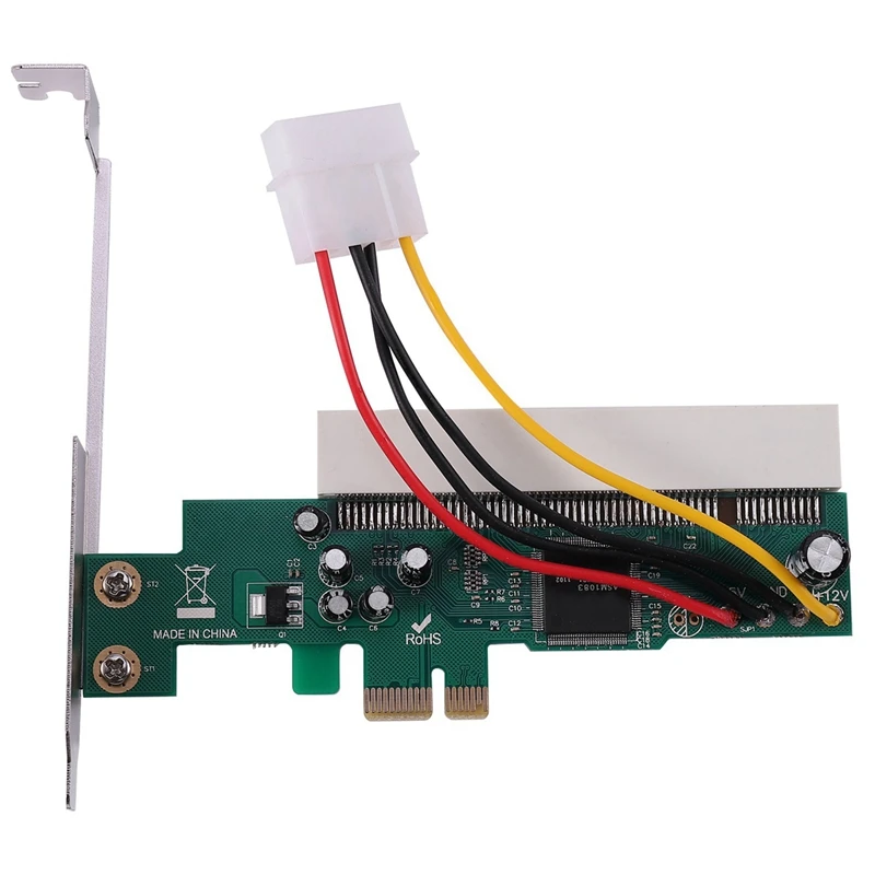 

Pci-E Pci Card Adapter XR with PCI-Express to PCI Adapter Card with 4 Pin Power Cable Card