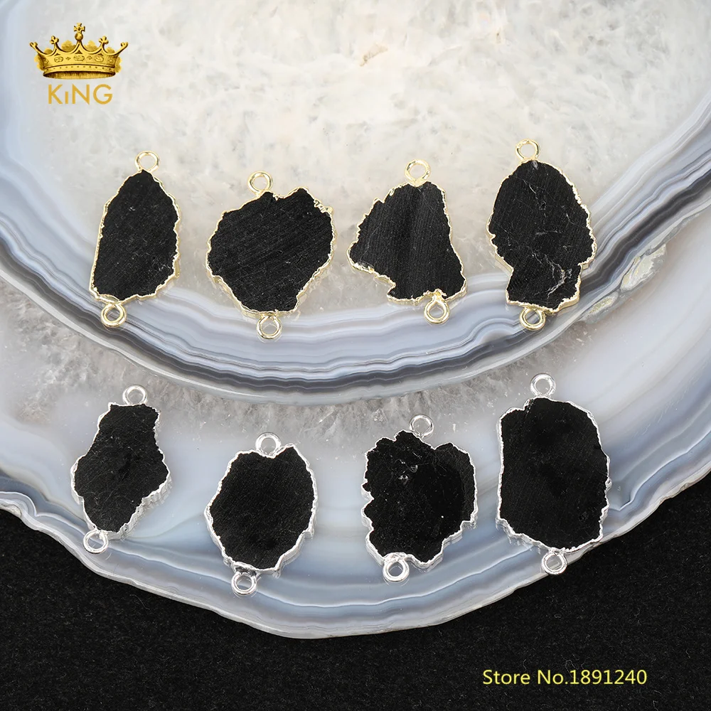 5 шт. подвески из черного турмалина|Подвески| |