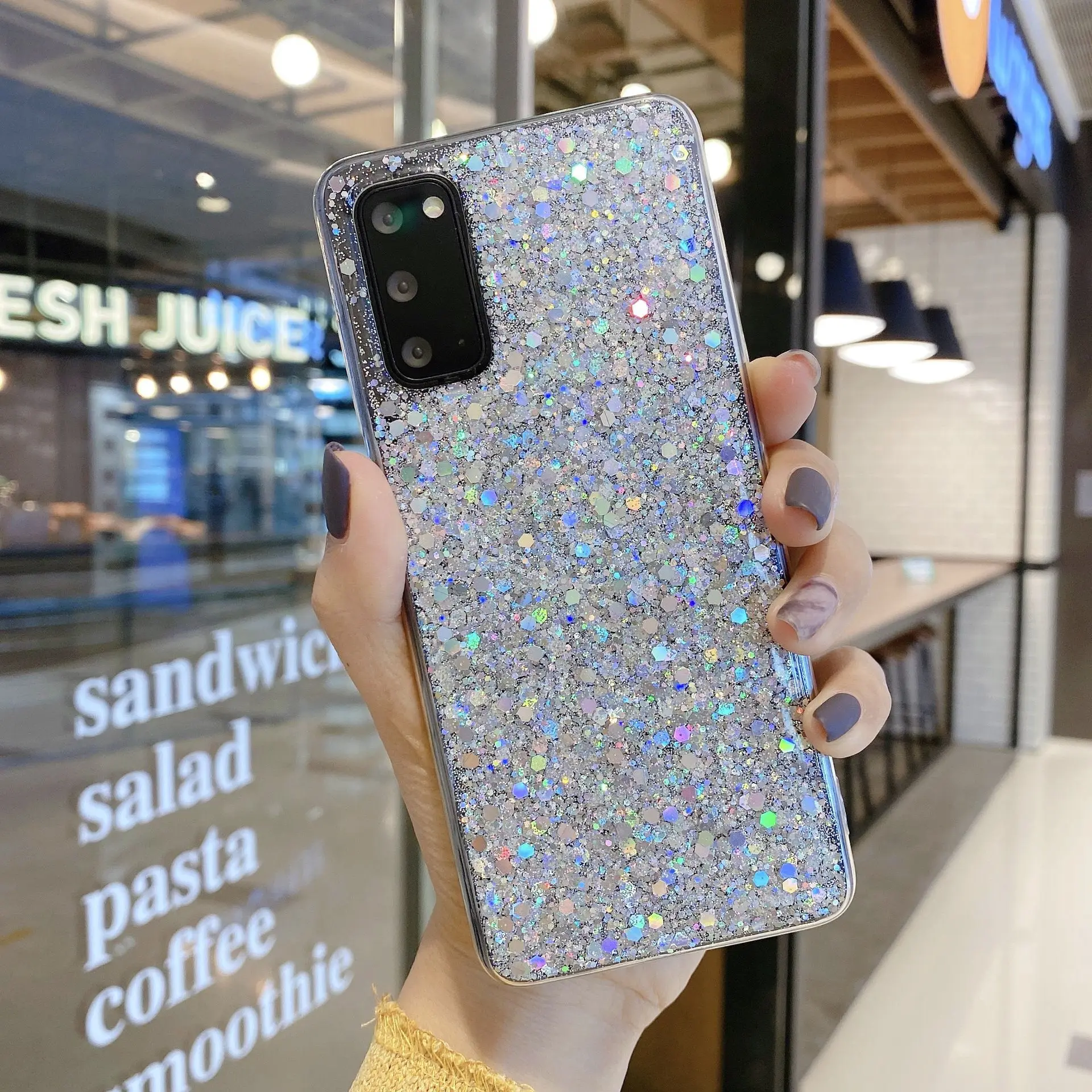 Чехол для телефона с блестками huawei P40 Lite Y6 2018 Honor 10 V10 V20 7A Pro 8X honor Y9 2019|Бамперы| |