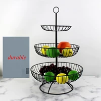 3 tier bowls for modern kitchen counters sleek fruit basket stand serving tray for vegetables snacks home kitchen living room