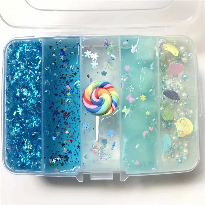 Глина для моделирования Девушка синего океана сделай сам Хрустальная грязь