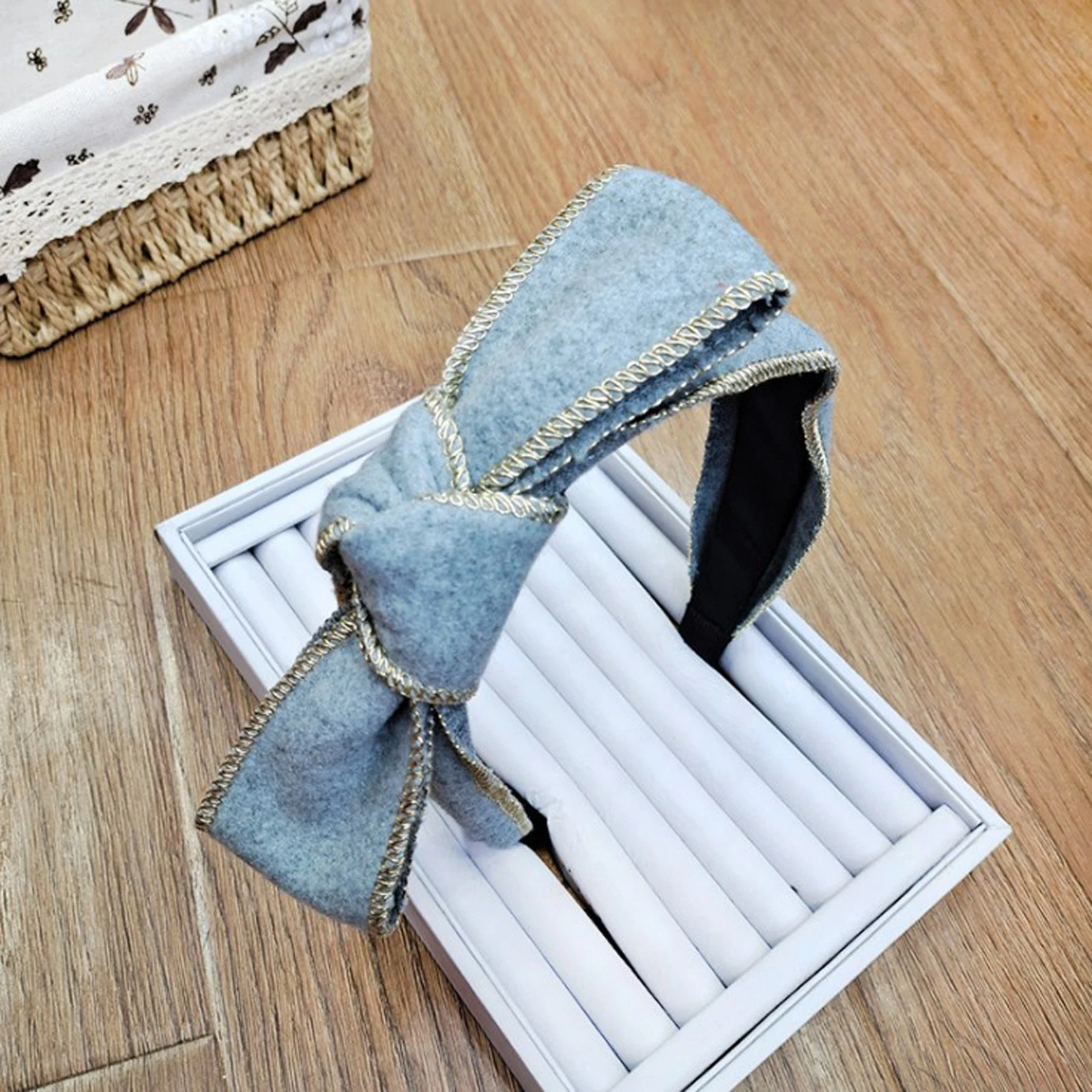 

PROLY New Fashion Women Hairband Soft Big Bowknot Headwear Woolen Phnom Penh Turban Adult Autumn Winter Hair Accessories