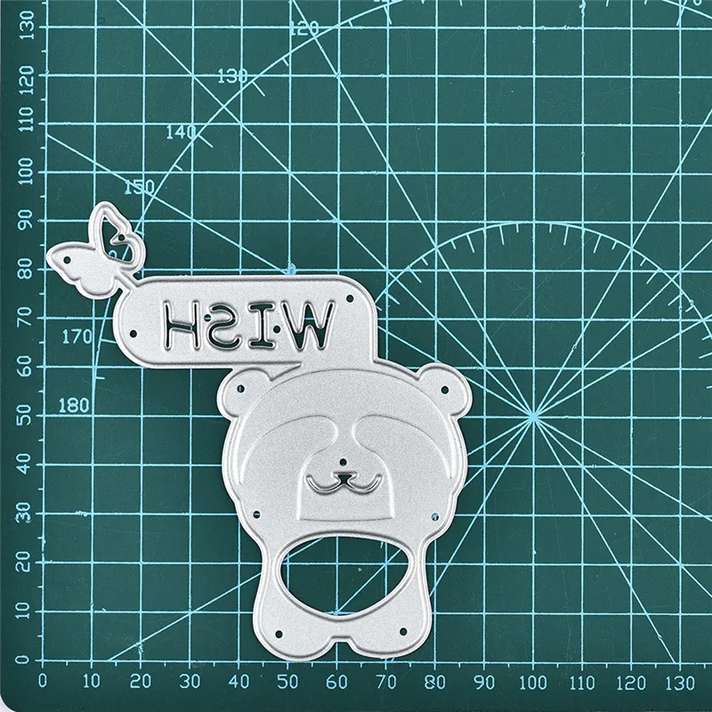 DiyArts панда животные вечерние празднование металлический Трафаретный вырубной