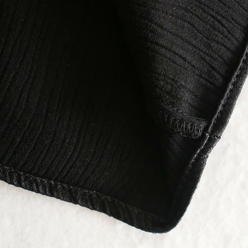 

Women Summer Vintage Mini Dress Long Sleeve V-Neck Sashes Satin Black Fashion Street Female Elegant A-Line Dresses Vestidos