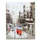 Декоративное искусство, ручная роспись маслом на холсте, гостиная, домашний декор, настенные картины, картина из Гонконга, пейзажные картины