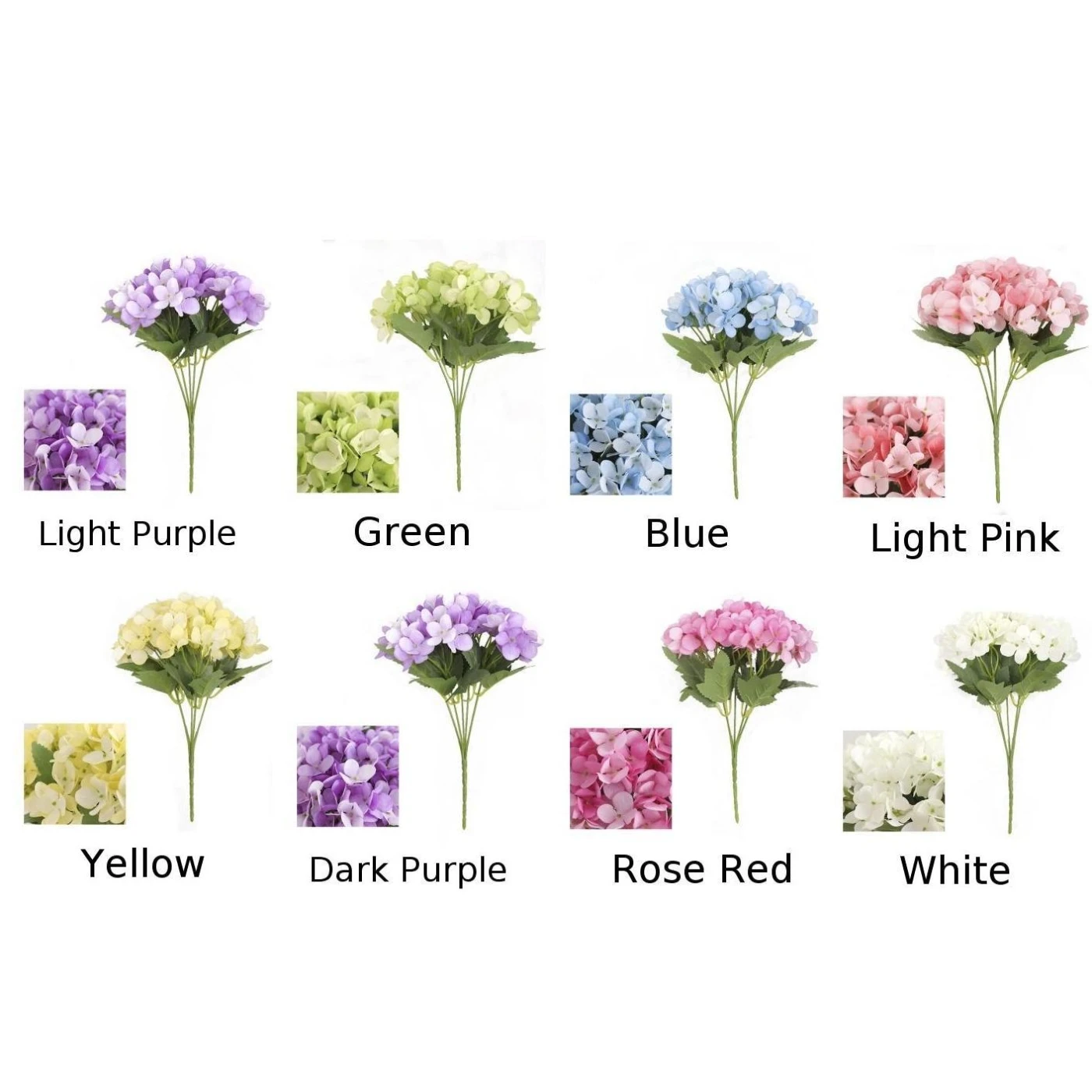 Свадебное дорожное оформление искусственный цветок 5 головок Гортензия