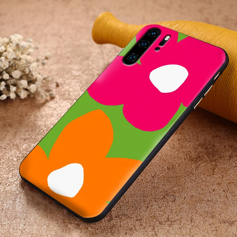 Мультфильм для фотографирования с изображением весенних цветов huawei Y6 Y7 2018 Y9 Prime