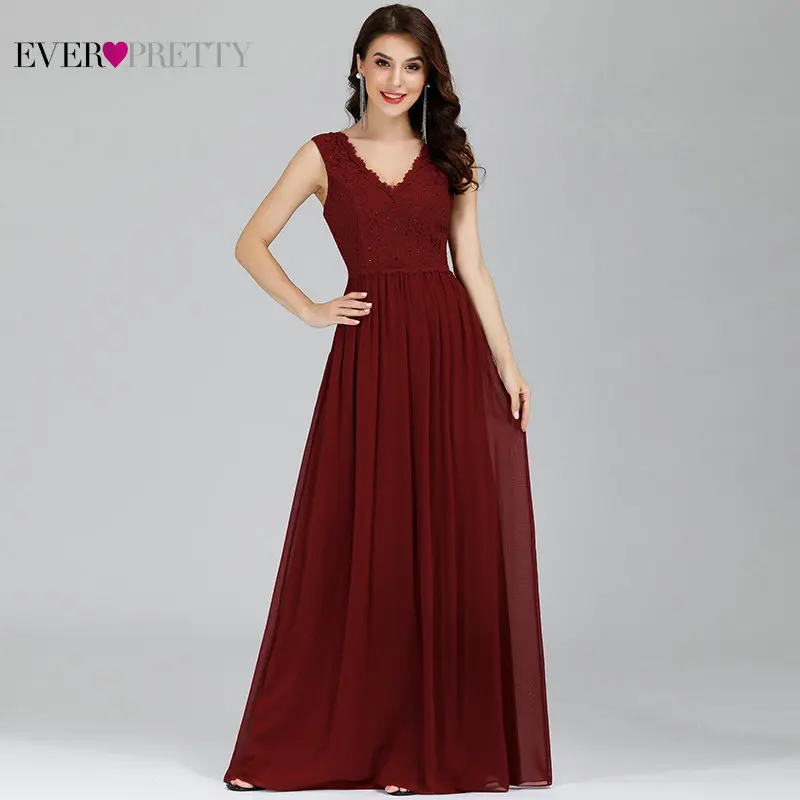 Темно-синие платья подружки невесты Ever Pretty EP07676 кружевные шифоновые