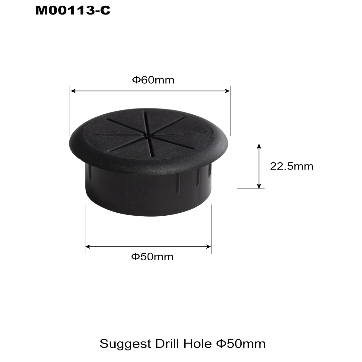 

Keenkee гибкие втулки для кабелей 2 дюйма чёрно-белые