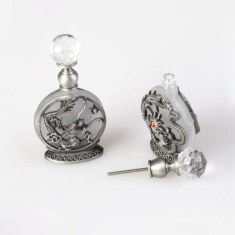 Флакон для парфюма с металлическим Attar 8 мл винтажный многоразовый флакон