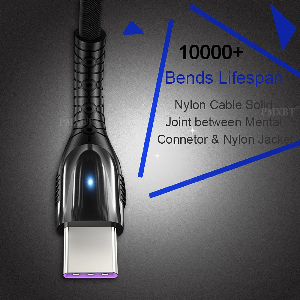 Кабель USB Type-C 5A для Huawei P30 Pro P20 Lite 3A кабель Micro быстрая зарядка Samsung S6 Xiaomi передачи