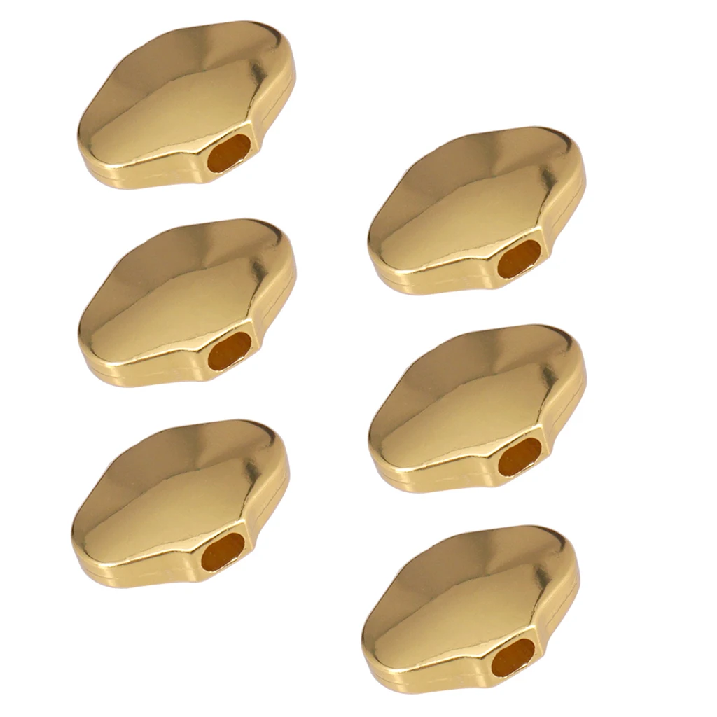 

Pack of 6 Acoustic Folk Guitars Tuning Peg Knobs Machine Heads Buttons Replacements Golden