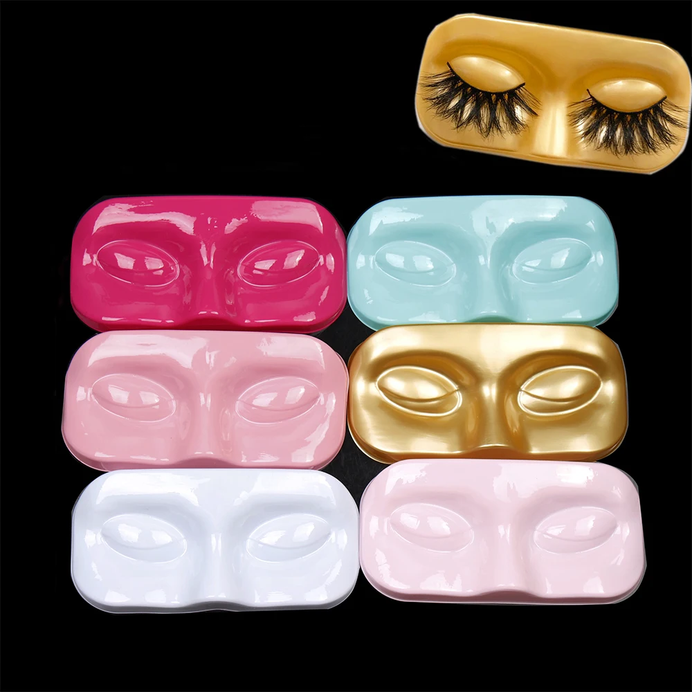 

10Pcs Face Shape False Eyelashes Packaging Box Eyelash Trays Lashes Storage False Eyelashes Case