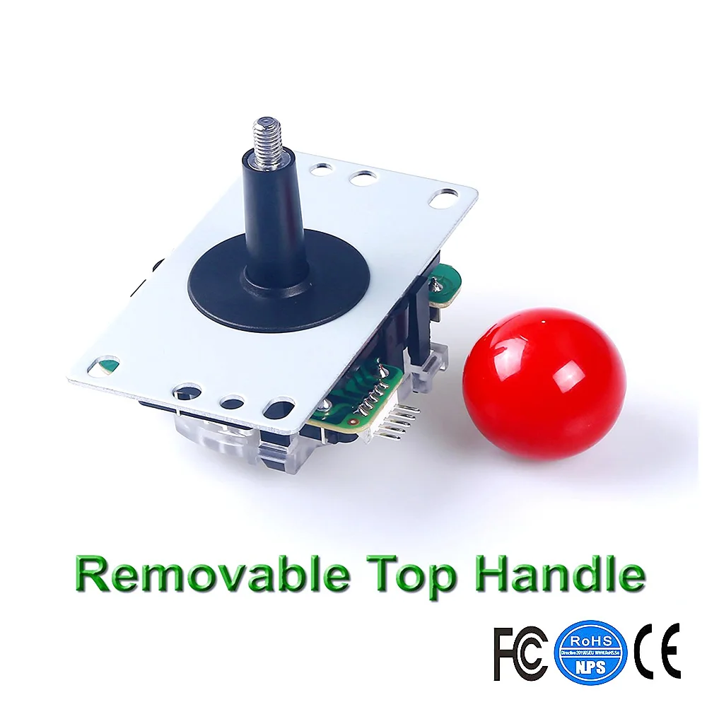 Zero Delay Pc Arcade Game DIY Parts Kit 1 X 5pin 8 Way Joystick + Chrome Illuminated Button With Microswitch For Mame | Спорт и