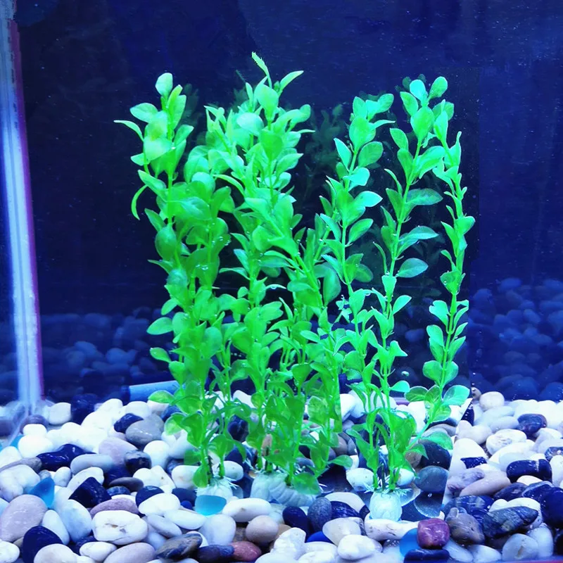 

1PCS Artificial Plastic Water Plant Grass Aquarium Decorations Plants Fish Tank Grass Flower Ornament Decor Aquatic Accessories