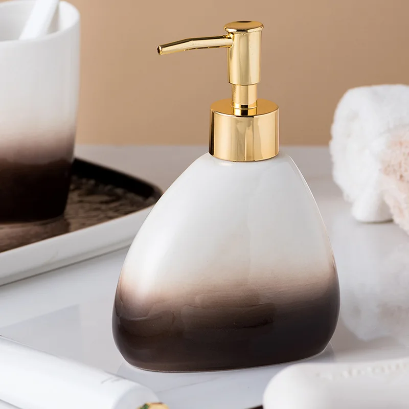 Градиентная Коричневая керамическая сантехника предмет моющийся костюм парные