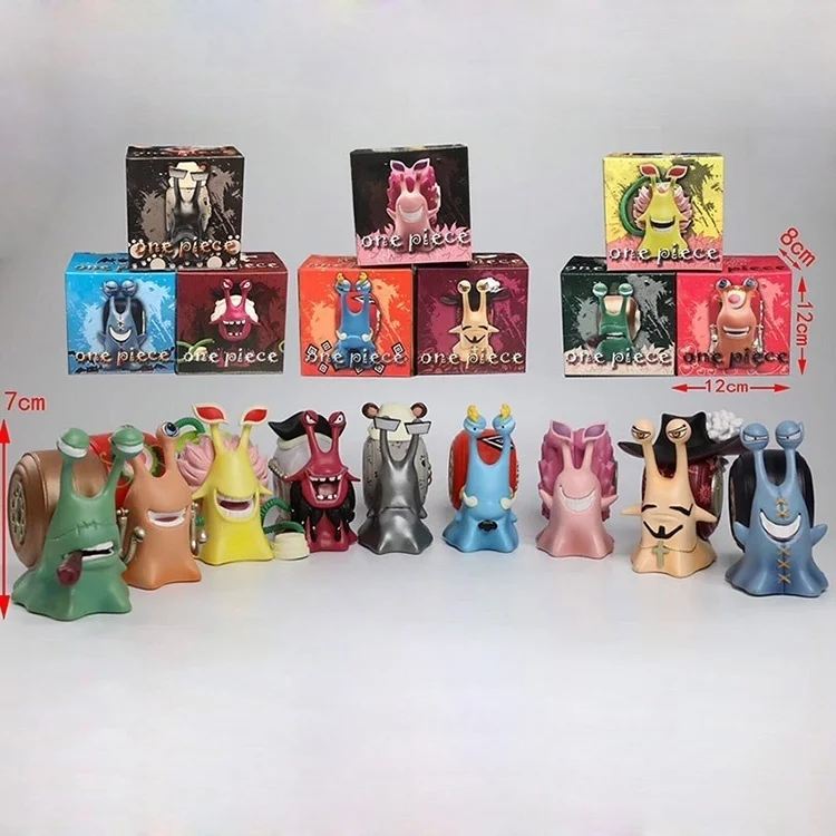 9 шт. из ONE PIECE Den Mushi Mini Snail Mobile анимационные Фигурки 7 см | Игрушки и хобби