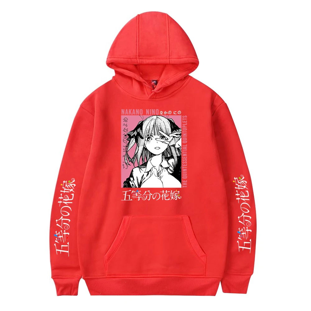 

Five-part bridal anime Harajuku ladies hoodie spring and autumn casual ladies hooded sweatshirt cute cartoon girl print coat