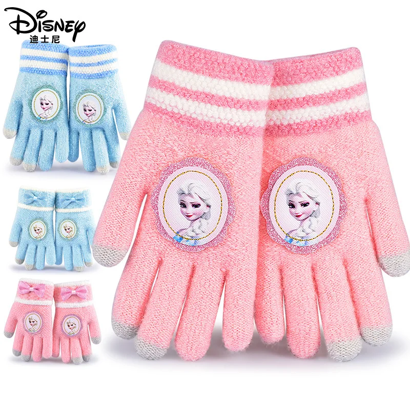 

Уличные теплые перчатки с героями мультфильма «Холодное сердце 2», для детей 3-8 лет