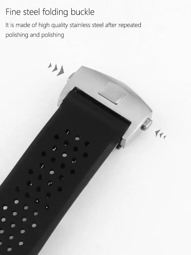 22 мм изогнутые ремешки для часов для samsung Galaxy gear S3 S4 ремешок мягкий резиновый силиконовый ремешок для часов мужские сменные часы наручные черные