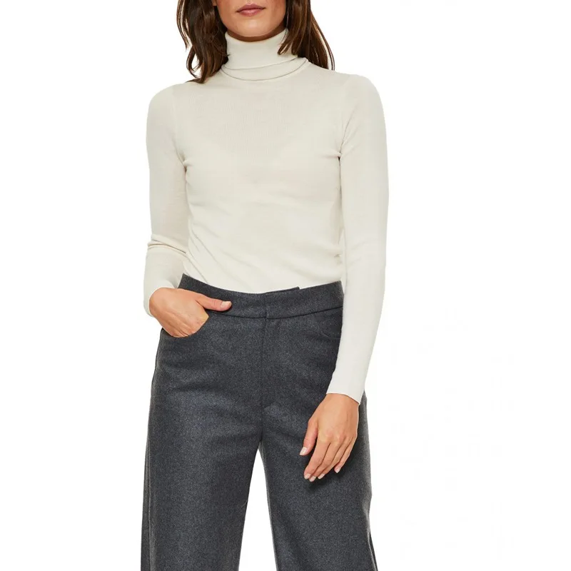 

Ladies Turtleneck wool Sweater 2021 new slim Stretch knit bottoming shirt casual wild women sweater
