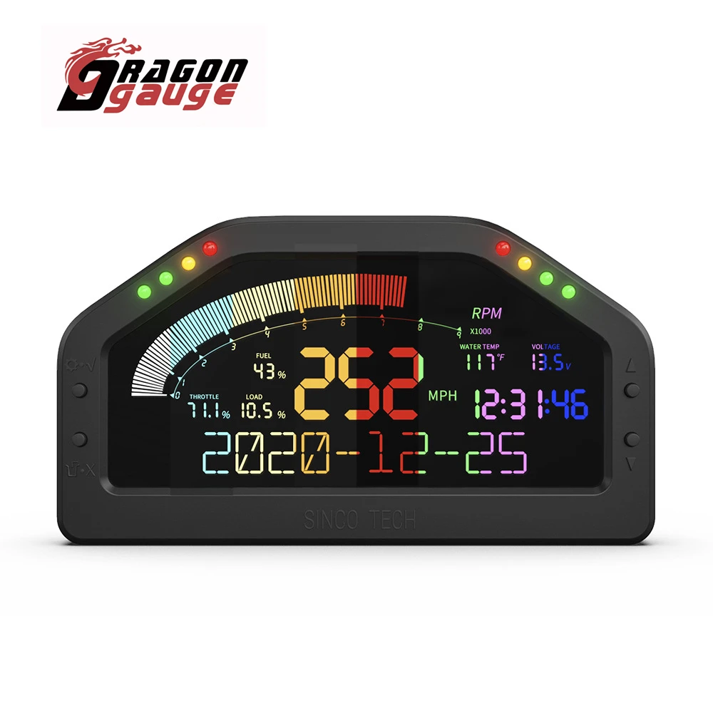 Приборная панель с ЖК-дисплеем DRAGON GAUGE многофункциональный гоночный датчик Bluetooth